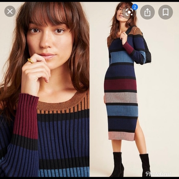 Anthropologie Dresses & Skirts - Anthropologie Dolan Lorna midi knit dress 👗NWT
